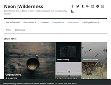 Tablet Screenshot of neonwilderness.net